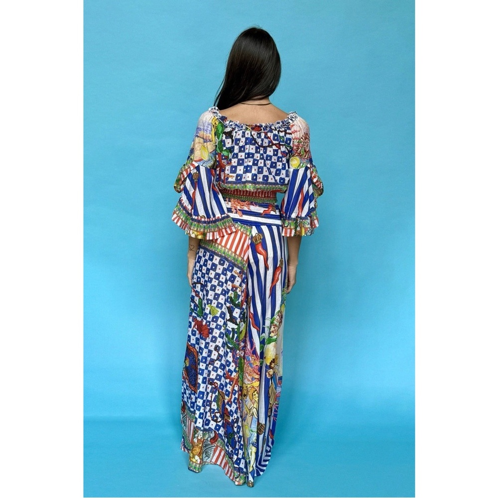 Antica Sartoria Off-Shoulder Top and Wide-Leg Pants Set O/S NWT - Picture 2 of 2